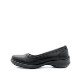 Stacey Slip On Women's Shoes - Black Coated Leather