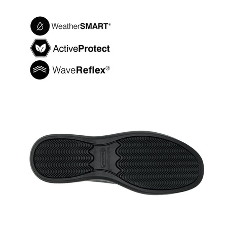 Fanni Slip On Women's Shoes - Black Leather Waterproof