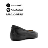 Gracie Slip On PT Women's Shoes - Black Leather WP