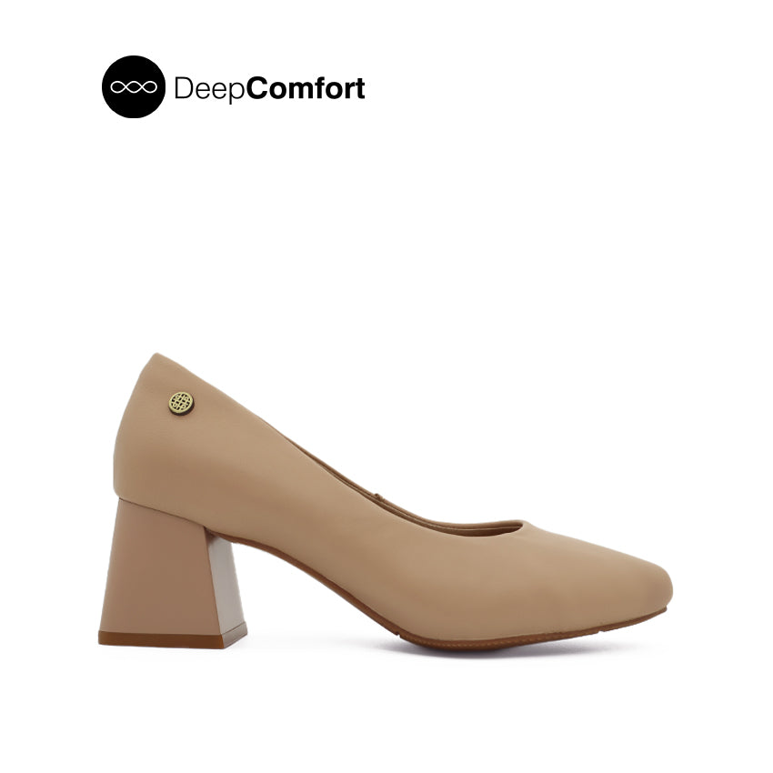 Mila Pump Women's Shoes Nude Leather