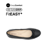 Nicollete Bow Women's Shoes - Black Leather