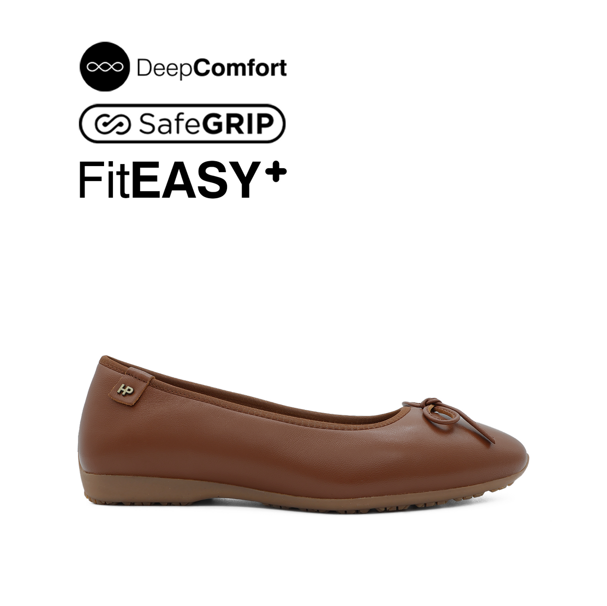 Nicollete Bow Women's Shoes - Tan Leather