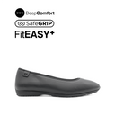 Nicollete Plain Toe Women's Shoes - Black Leather