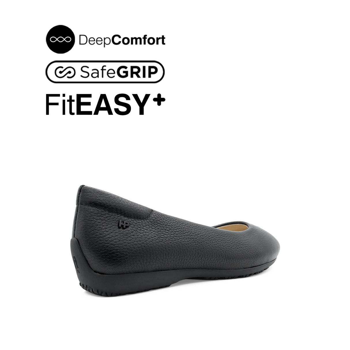 Nicollete Plain Toe Women's Shoes - Black Leather