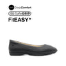 Nicollete Plain Toe Women's Shoes - Black Leather