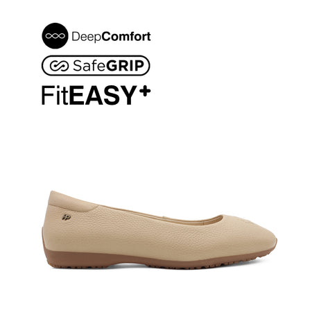 Nicollete Plain Toe Women's Shoes - Blush Leather