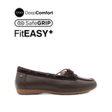 Nicollete Slip On Venetian Women's Shoes - Brown Leather