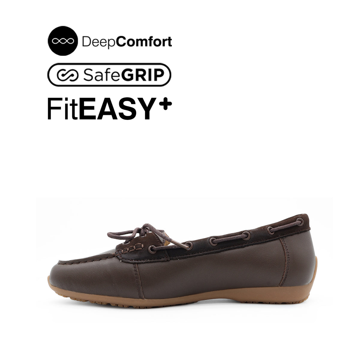 Nicollete Slip On Venetian Women's Shoes - Brown Leather