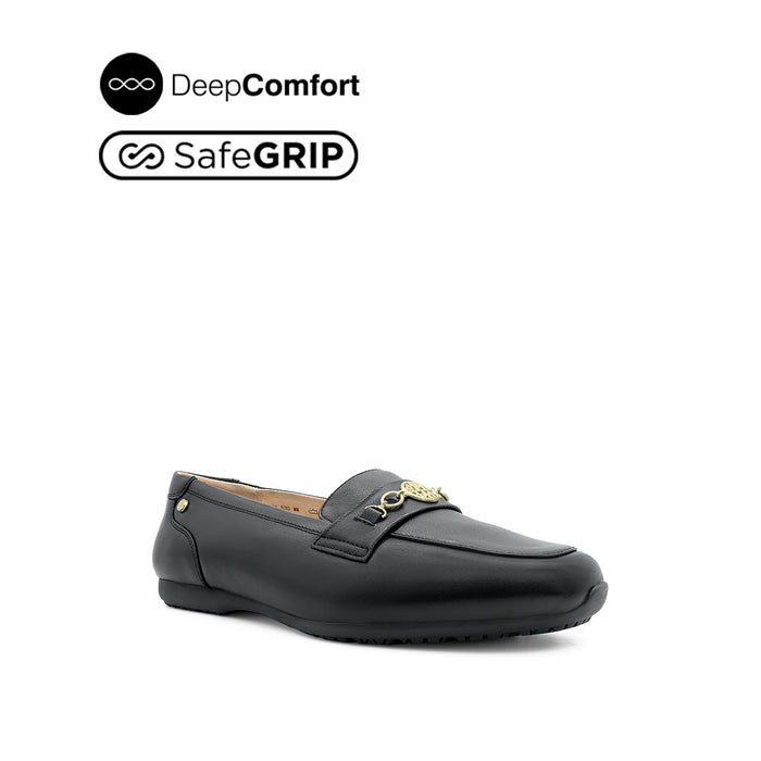 Nicollete Bit Women's Shoes - Black Leather Hush Puppies Philippines