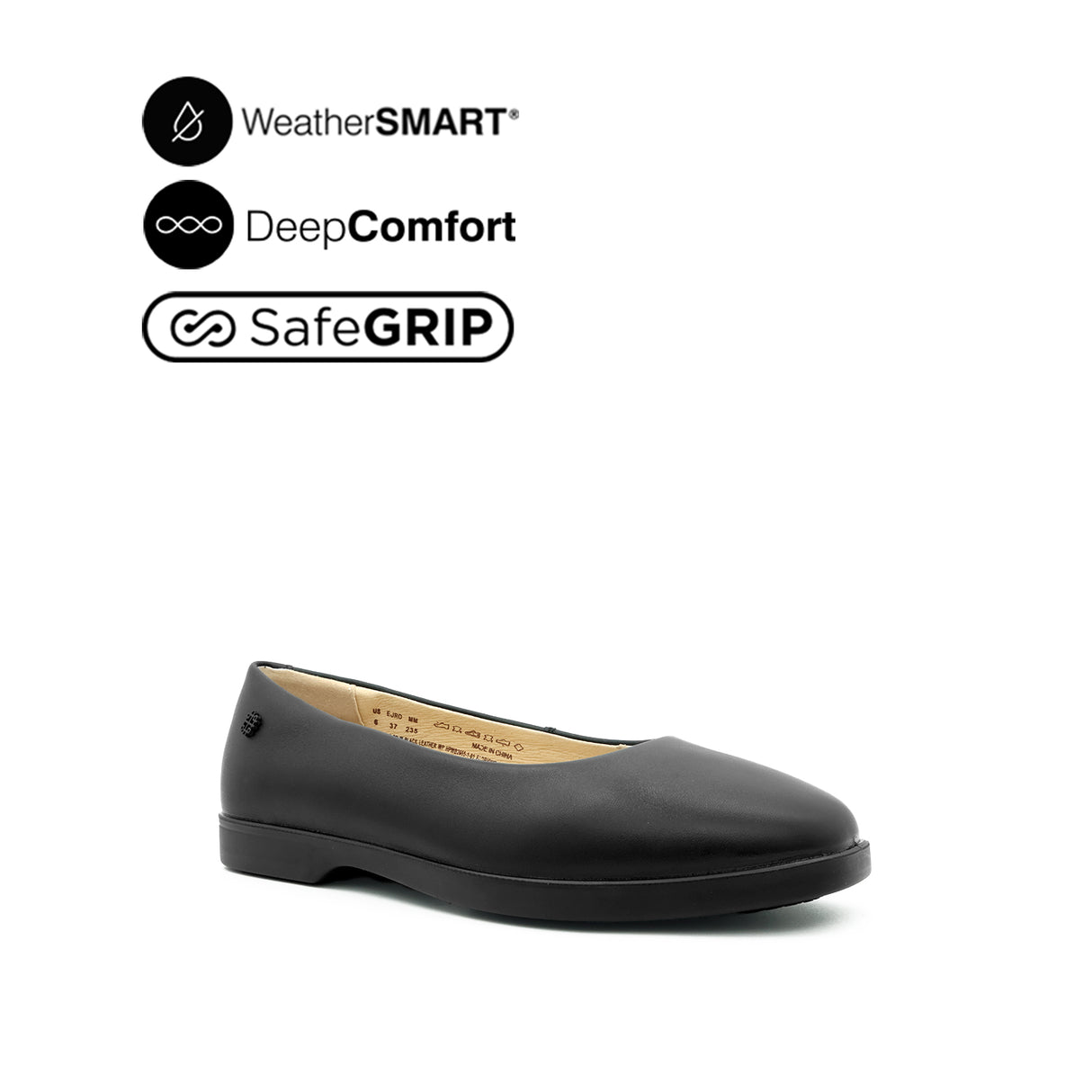 Raphaela SO Women's Shoes - Black Leather WP Hush Puppies Philippines