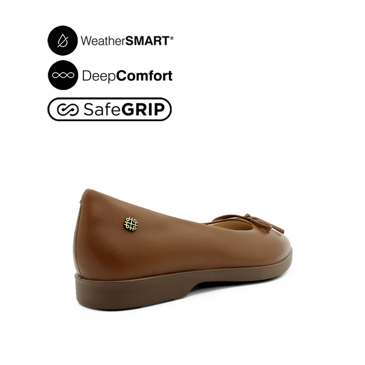 Raphaela Bow Women's Shoes - Brown Leather WP Hush Puppies Philippines