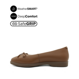 Raphaela Bow Women's Shoes - Brown Leather WP Hush Puppies Philippines