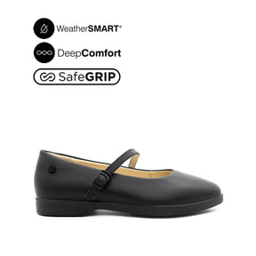 Raphaela MJ Women's Shoes - Black Leather WP Hush Puppies Philippines