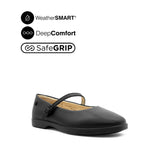 Raphaela MJ Women's Shoes - Black Leather WP Hush Puppies Philippines