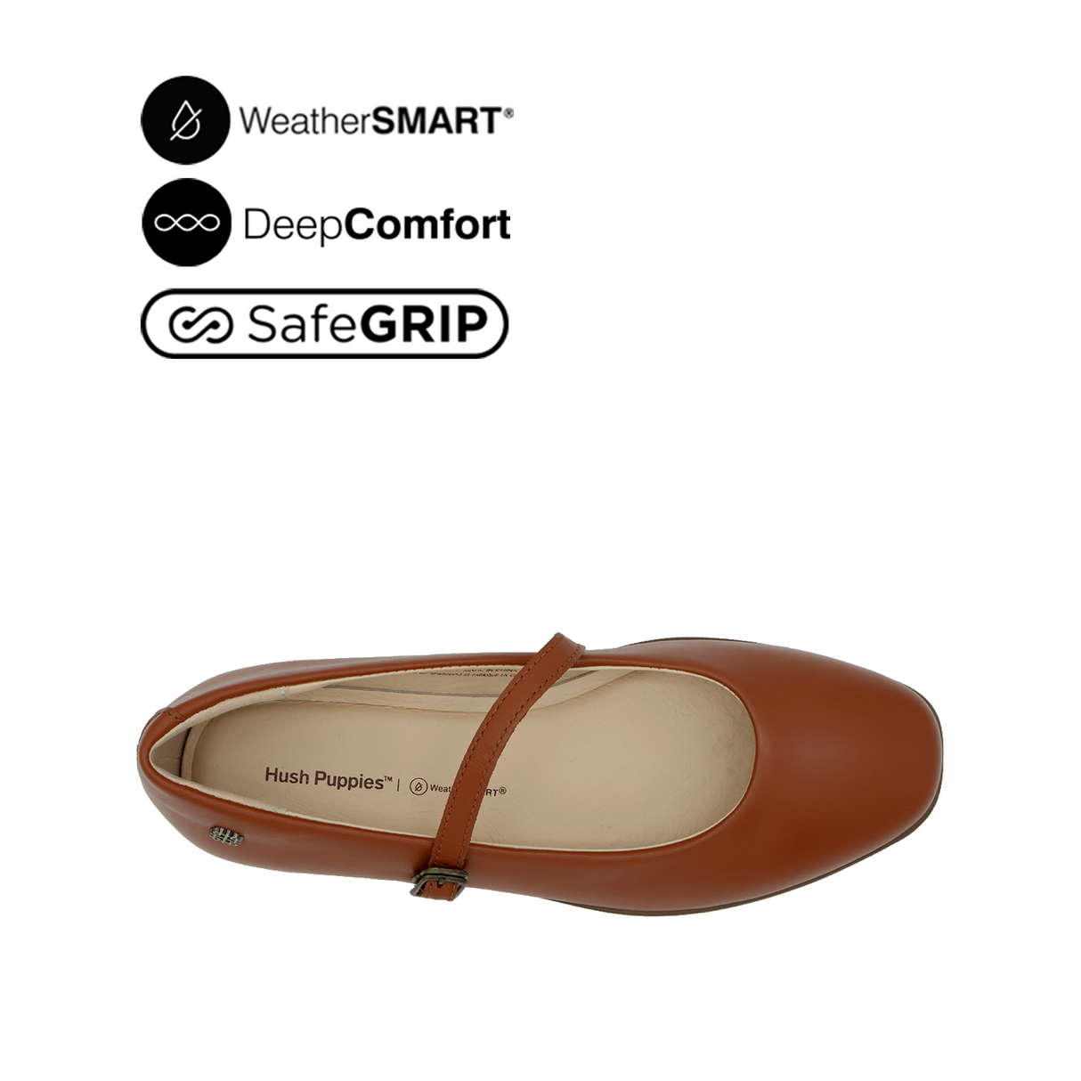 Raphaela MJ Women's Shoes - Cognac Leather WP Hush Puppies Philippines