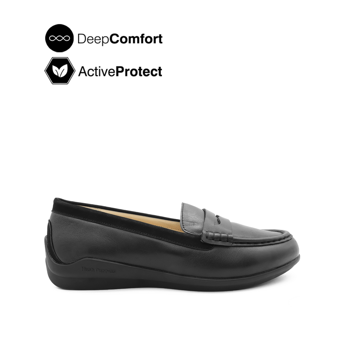 Rikki Penny Women's Shoes - Black Nubuck Hush Puppies Philippines