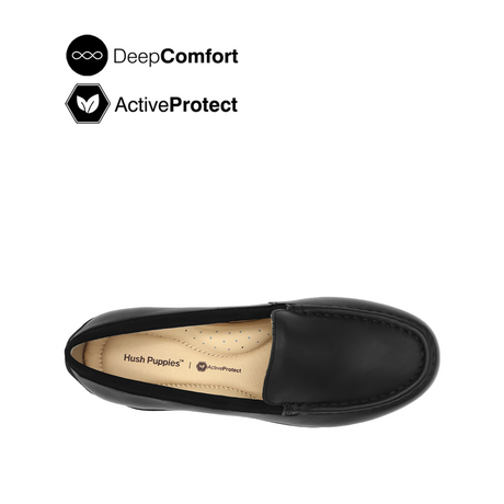 Rikki Venetian Women's Casual Shoes - Black Nubuck Hush Puppies Philippines