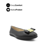Ruby Ornament Women's Shoes - Black Leather Hush Puppies Philippines