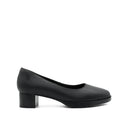 Tia Plain Toe Women's Shoes - Black Coated Leather Hush Puppies Philippines