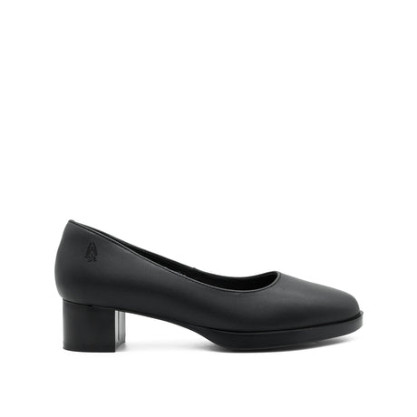 Tia Plain Toe Women's Shoes - Black Coated Leather Hush Puppies Philippines