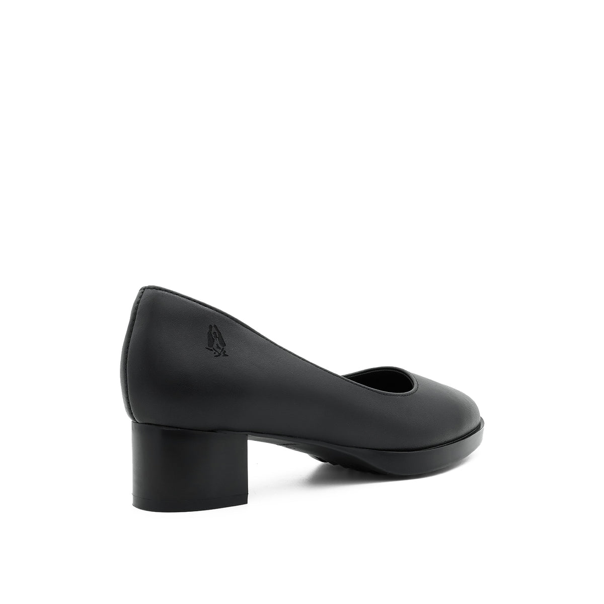 Tia Plain Toe Women's Shoes - Black Coated Leather Hush Puppies Philippines