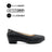 Sadie Pump Slip On Women's Shoes - Black Leather Waterproof Hush Puppies Philippines