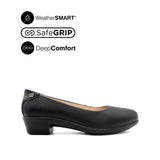 Sadie Pump Slip On Women's Shoes - Black Leather Waterproof Hush Puppies Philippines
