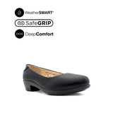 Sadie Pump Slip On Women's Shoes - Black Leather Waterproof Hush Puppies Philippines