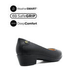 Sadie Pump Slip On Women's Shoes - Black Leather Waterproof Hush Puppies Philippines