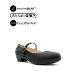 Sadie Pump Mary Jane Women's Shoes - Black Leather Waterproof