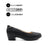 Sally Pump Women's Shoes - Black Leather Waterproof Hush Puppies Philippines