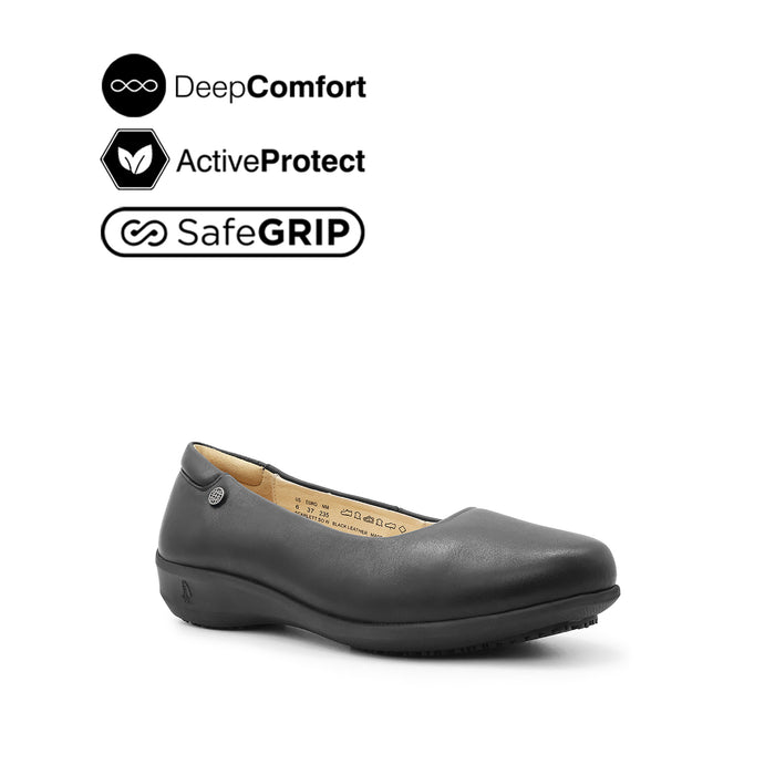 Scarlett Slip On Women's Shoes - Black Leather Hush Puppies Philippines