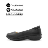 Scarlett Slip On Women's Shoes - Black Leather