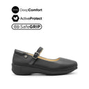 Scarlett Mary Jane Women's Shoes - Black Leather