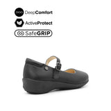 Scarlett Mary Jane Women's Shoes - Black Leather