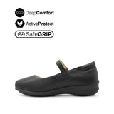 Scarlett Mary Jane Women's Shoes - Black Leather