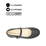 Scarlett Mary Jane Women's Shoes - Black Leather