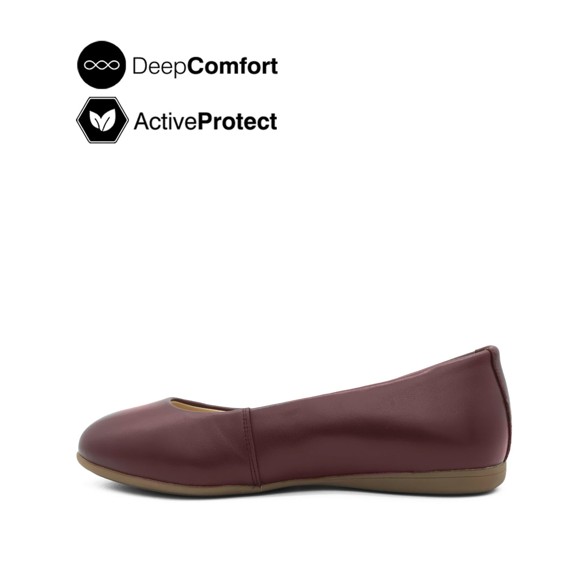 Ruby Slip On PT Women's Shoes - Deep Burgundy Leather Hush Puppies Philippines