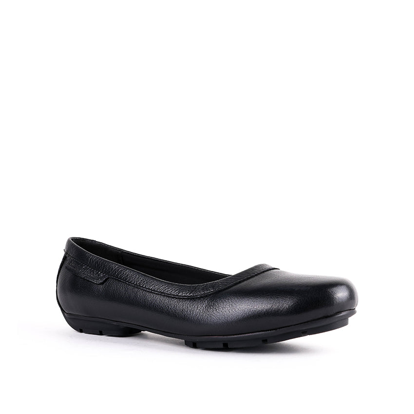 Cadence Slip On PT Women's Shoes - Black Leather