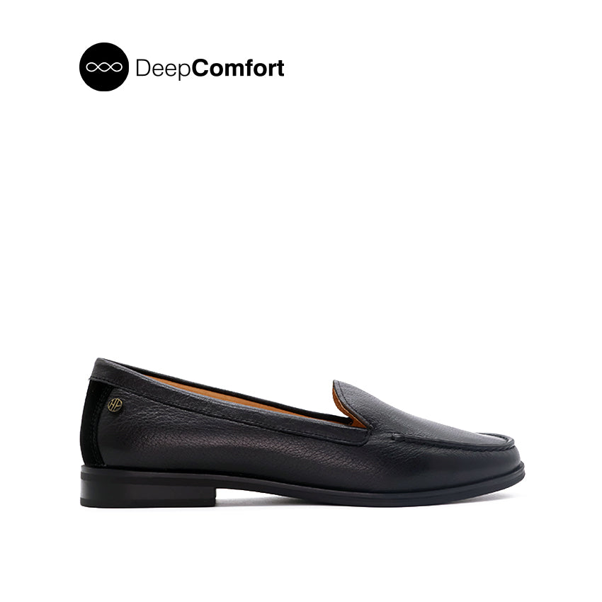 Courtney Venetian Women's Shoes - Black Leather
