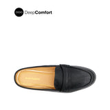 Courtney Mule Penny Women's Shoes - Black Leather