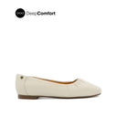 Noreen Gathered Women's Shoes - Vanilla Leather