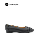 Noreen Medallion Women's Shoes - Black Leather