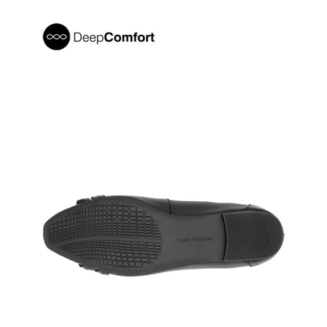 Noreen Medallion Women's Shoes - Black Leather