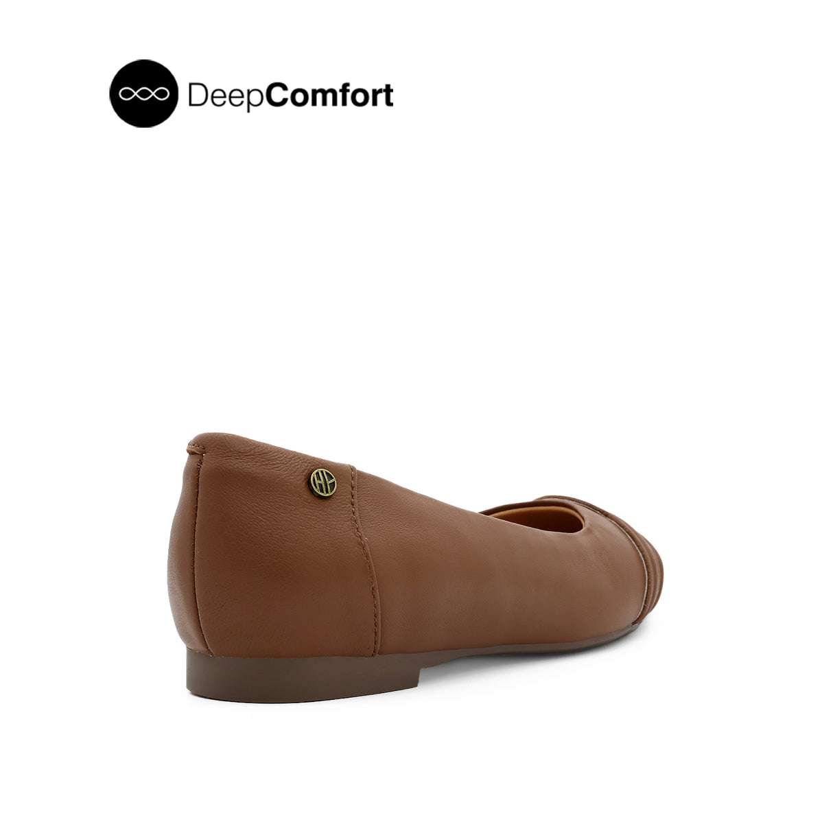 Noreen Medallion Women's Shoes - Tan Leather