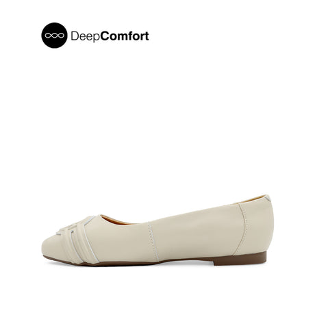 Noreen Medallion Women's Shoes - Vanila Tan Leather
