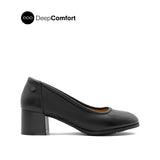 Frankie Pump Women's Shoes - Black Leather