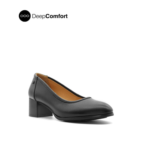 Frankie Pump Women's Shoes - Black Leather