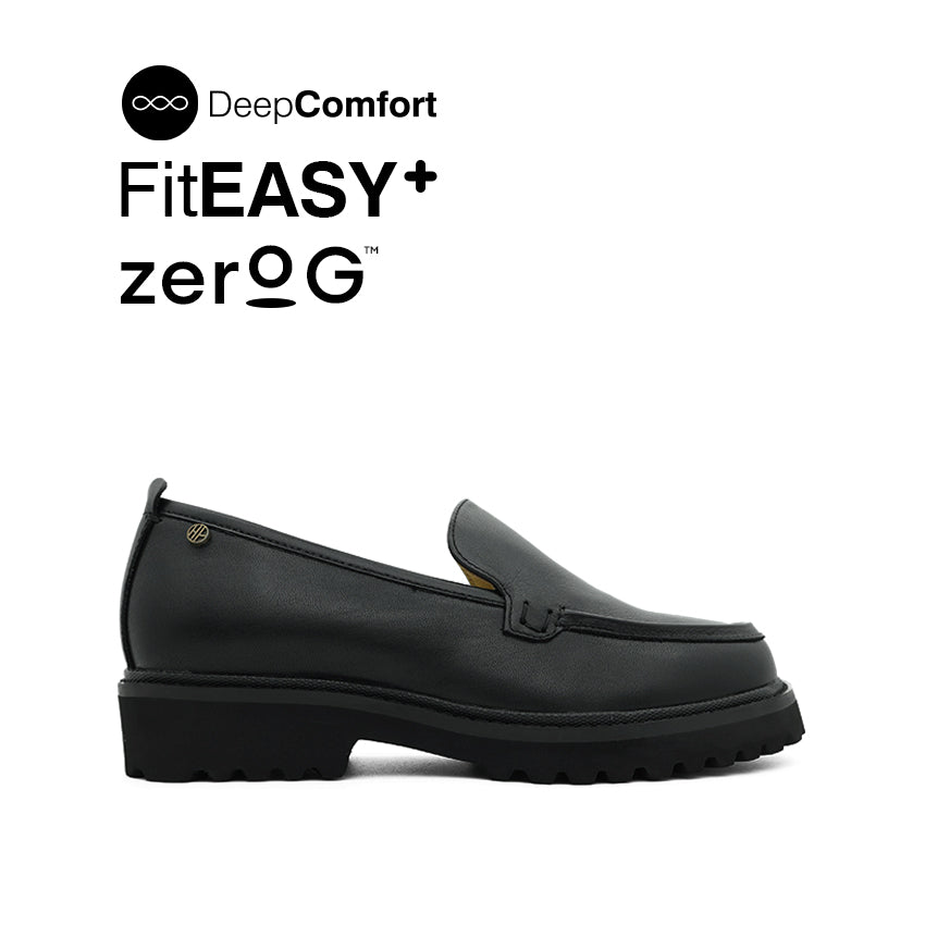 Leather Loafers Womens Black Leather Boots Sale Giselle Loafer