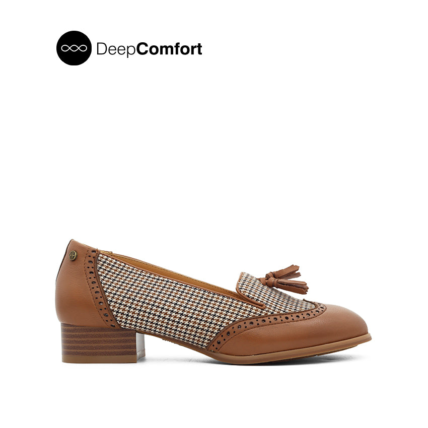 Millie Tassel WT Women's Shoes - Cognac Multi Leather